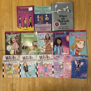 14 Books Telgemeier American Girl Heckelbeck Silverstein Classroom Graphic Novel